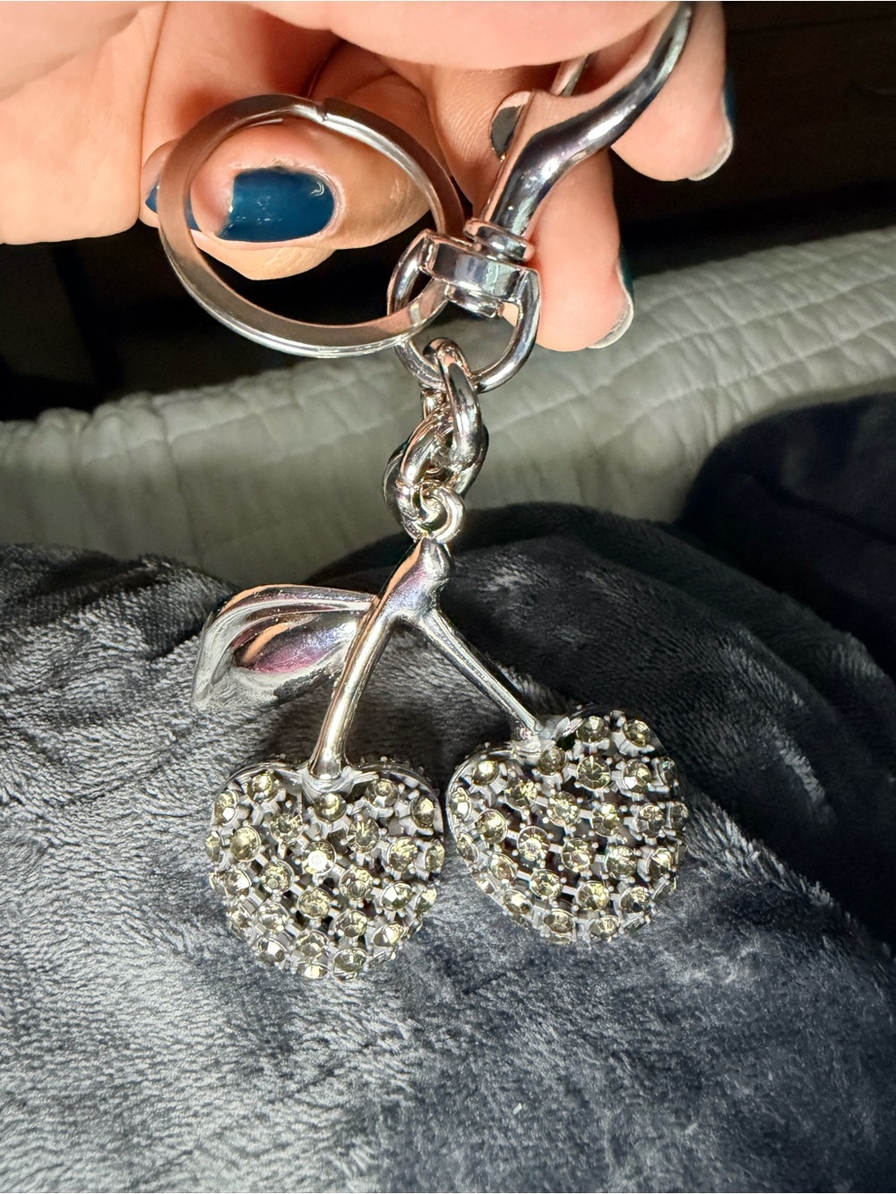 Pewter Bling Charm/key Chain